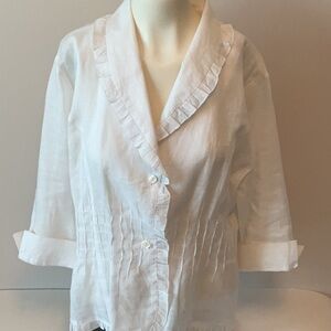 Vex Collection Ruffle Trim Jacket